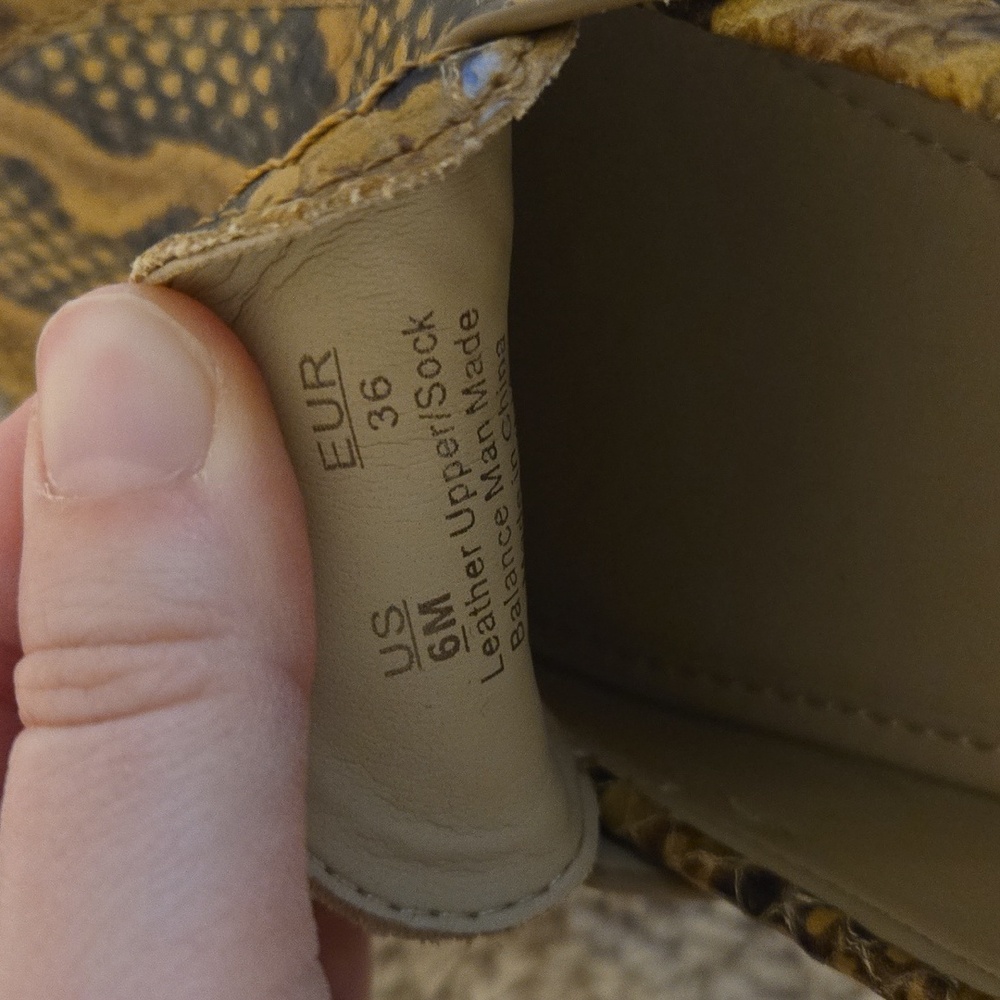Sam Edleman Leather Snakeskin Printed Loafers - Picture 4 of 4